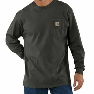 Carhartt Mens Original Loose Fit Long Sleeve Sweatshirt Size 4XL Outdoor Green